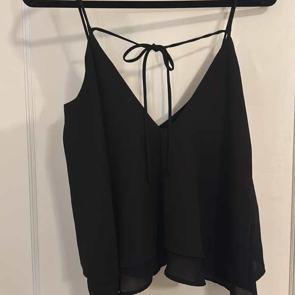Black BP tie back tank top - Picture 5 of 6